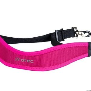 Protec Neoprene Less-Stress Saxophone Pink and Black Neck Strap